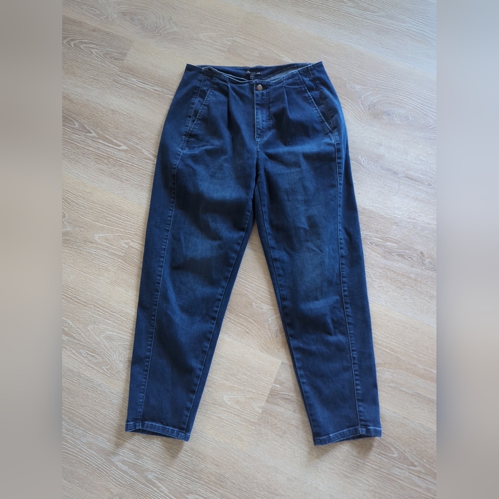 EILEEN FISHER Women’s Blue Colour Jeans Trousers Organic Cotton Size 8 Curved